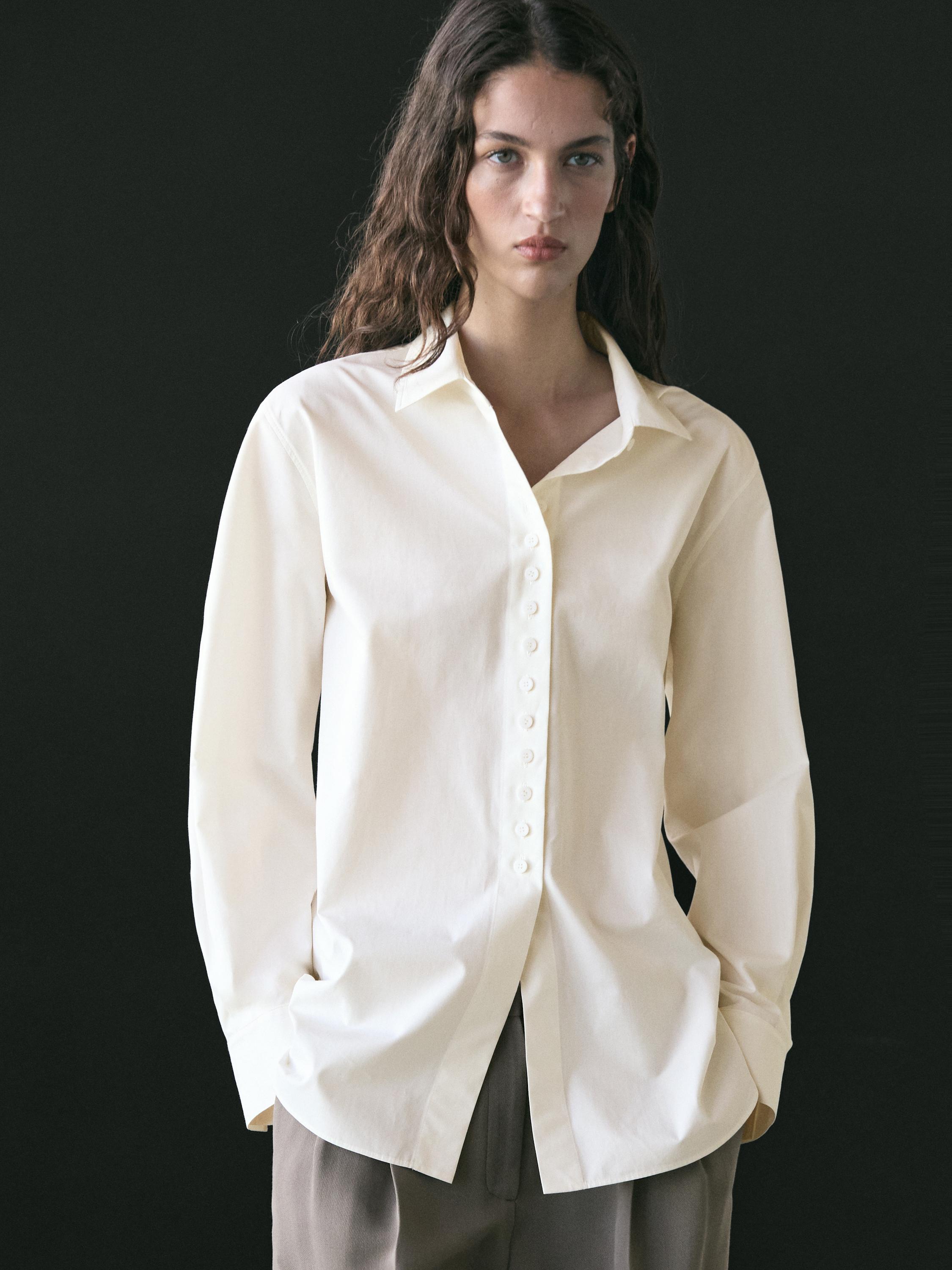 Chemisier boutons fantaisie 100 % coton